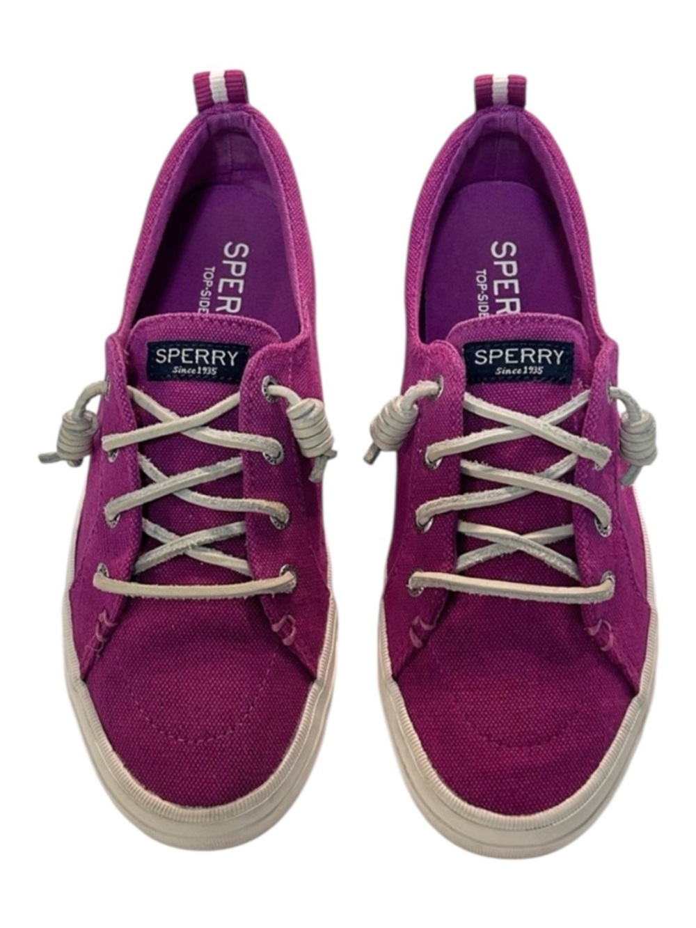 Sperry Top-Sider Fuchsia Pink Canvas Boat Shoes | Women’s Size 7